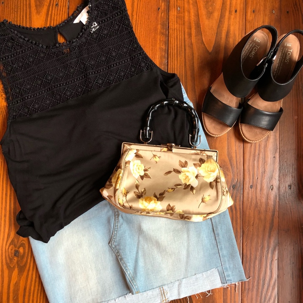 Banana Republic Satin Frame Purse - Picture 2 of 8